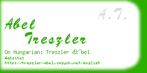 abel treszler business card